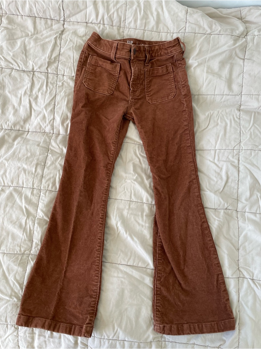 GAP Girls Rust Brown Flared Jeans